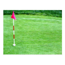 Convite do golfe cartao postal