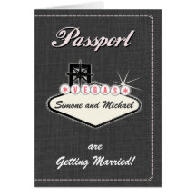 Convite do passaporte ou Economia--Data LAS VEGAS Cartões