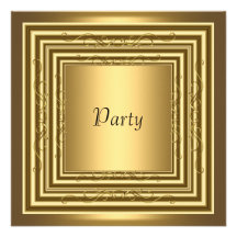Convite do quadro do art deco do ouro