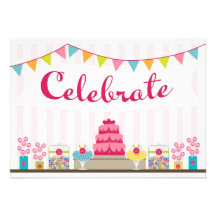 Convite doce da celebração