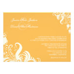 Convite floral do casamento do acento da cera de a