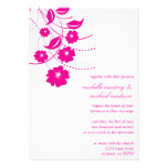 Convite floral do casamento do Flourish (magenta/b