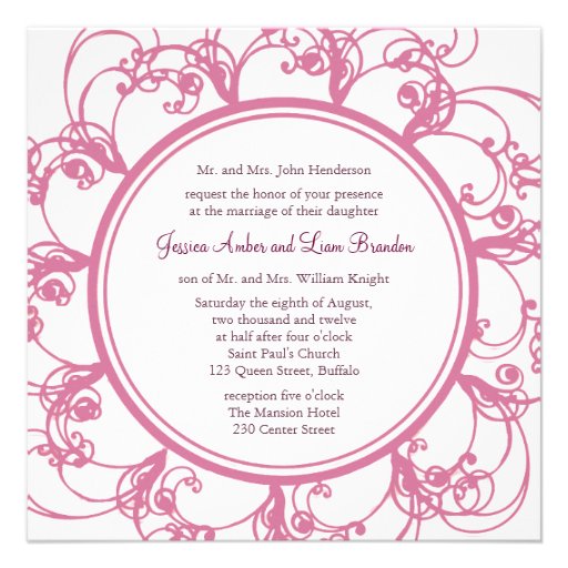 Convite floral extravagante do casamento
