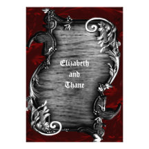 Convite gótico do vampiro da proclamação