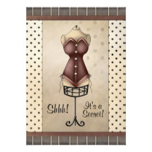 Convite nupcial do chá da surpresa (lingerie)