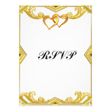Convite simples elegante do casamento de RSVP