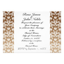 Convite Wedding do Azure VI (Tan)