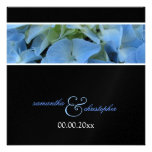 Convites azuis de /wedding do Hydrangea