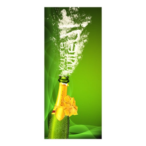 Convites da explosão da garrafa de Champagne