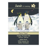 Convites de festas de aniversários dos pinguins pa