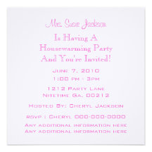 Convites de festas do Housewarming da borboleta & 