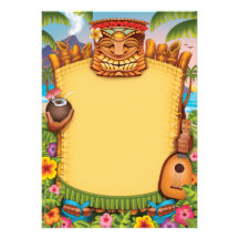 Convites de Luau, convites de festas havaianos