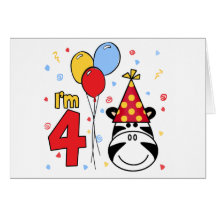 Convites do aniversário da cara da zebra 4ns cartoes