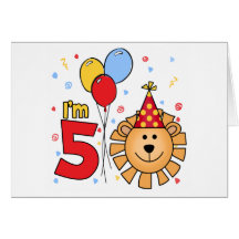 Convites do aniversário da cara do leão 5os cartões