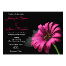 Convites do casamento da flor da margarida de Gerb