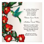 Convites do casamento do colibri