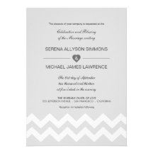 Convites modernos cinzentos & brancos do casamento