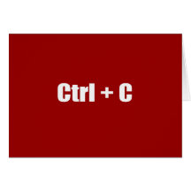 Cópia - CTRL + C Cartão