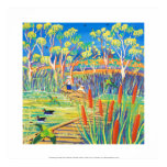 Cópia da arte: Pantanais da estação de Banrock, Au posters