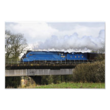 Cópia fotográfica do trem do vapor da "água-mãe"