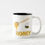 Copo do mel e da abelha do mel caneca