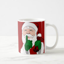 Copo festivo do papai noel do copo de café da cane