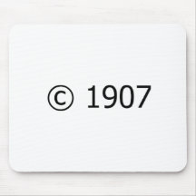 Copyright 1907 mouse pad