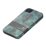 cor damasco do grunge com monograma iPhone 4 capa