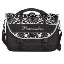 Cor damasco elegante do vintage personalizada mochila para laptop