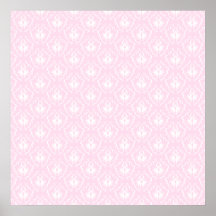 Cor damasco rosa pálido bonito com branco posteres
