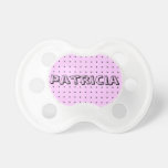 Cor-de-rosa e cinzas pontilha o modelo Pacifi - pe pacifiers