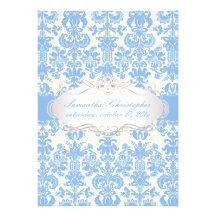 Cor do damasco | DIY de Isabella do wedgewood de P Convite Personalizado