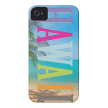 Cor do fundo de PixDezines Hawaii/DIY Capa iPhone 4 Case-Mate
