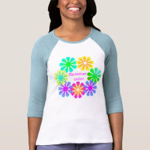 cor do verão camiseta