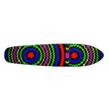 Cor VERDADEIRA: Ondas circulares da energia Skate