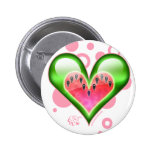 Coração da melancia pins
