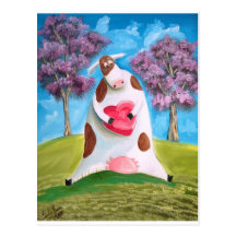 CORAÇÃO DA VACA CARTÃO POSTAL