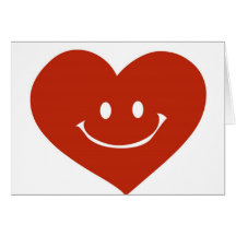 coração de sorriso cartao