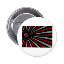 Coração nos raios pins