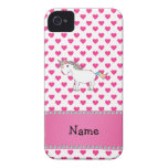 Corações conhecidos personalizados do rosa do unic capas de iPhone 4 Case-Mate