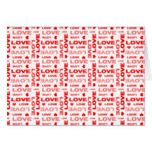 Corações do amor vermelhos cartao