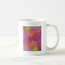 Corações do arco-íris caneca