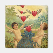 Corações dos Cupido do dia dos namorados do Victor Imã