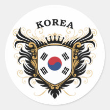 Coreia Adesivos Em Formato Redondos