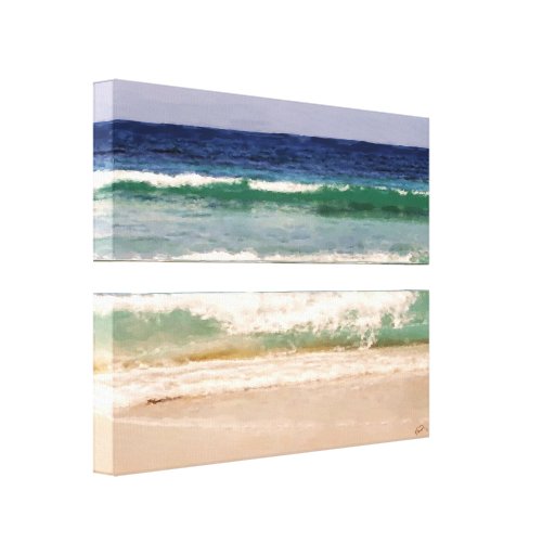 Cores das canvas das caraíbas impressão de canvas envolvidas