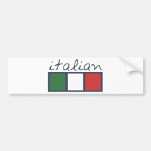 Cores italianas da bandeira! adesivo