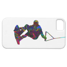 Cores selvagens do Wakeboarder iPhone 5 Capa
