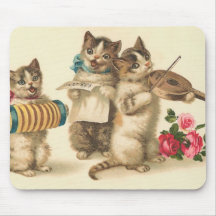 Coro do gatinho mouse pads