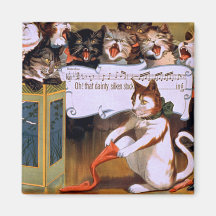Coro do gato! - Ímã #2 Imãs De Geladeira