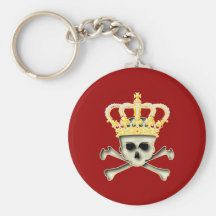 Coroa caveira crânio crown skull chaveiros
